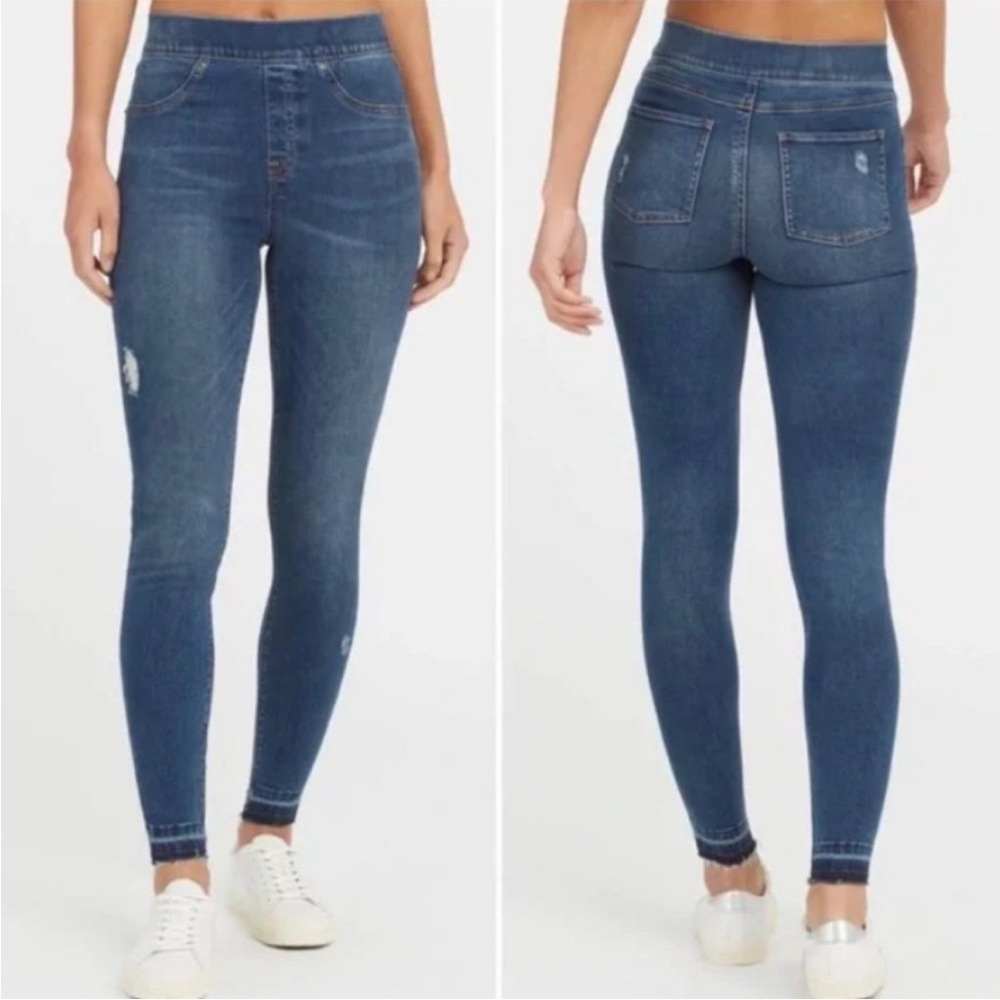 Spanx NWT Distressed High Waist Ankle Jeggings